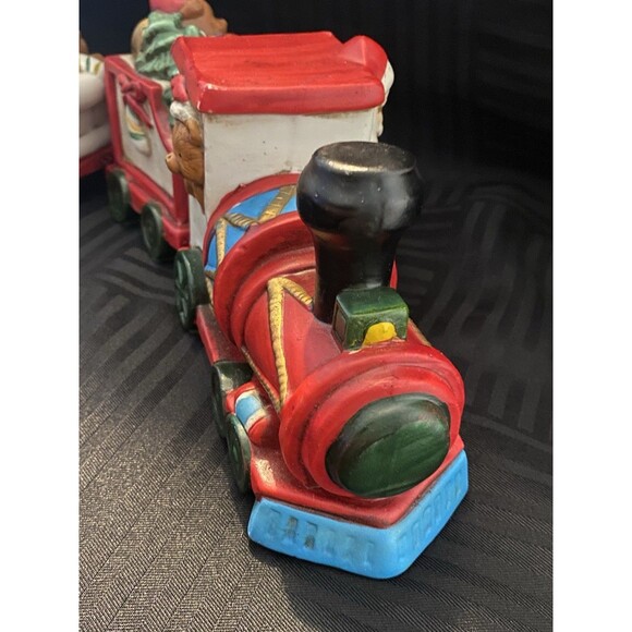 Vintage House of Lloyd Christmas Around the World 4 Pc Ceramic Train - Picture 10 of 12